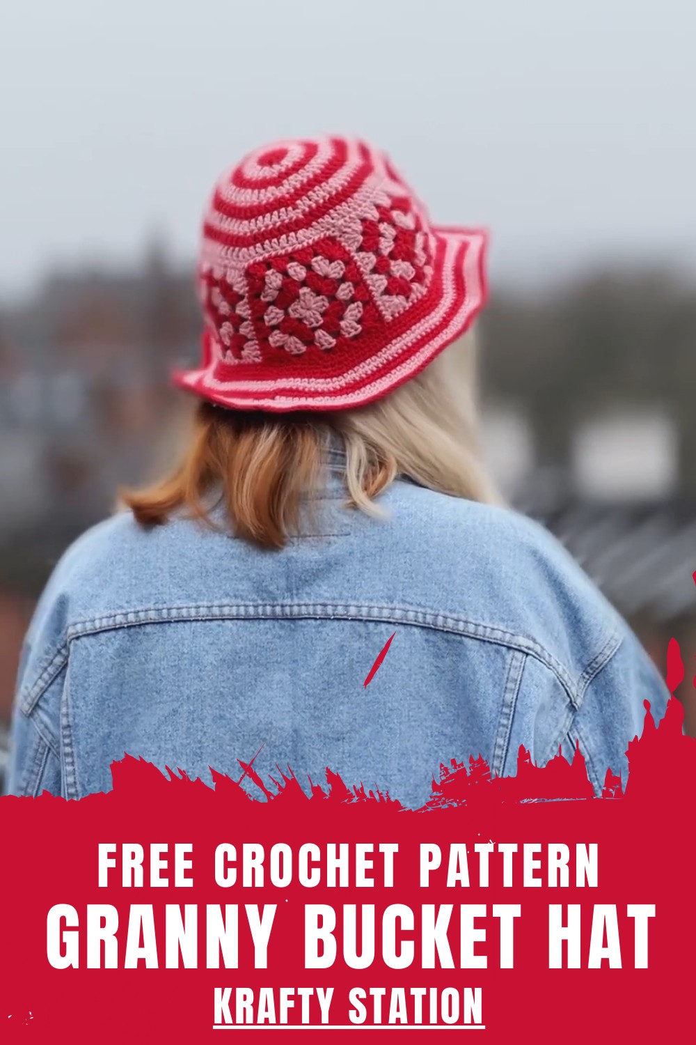 Crochet Granny Bucket Hat