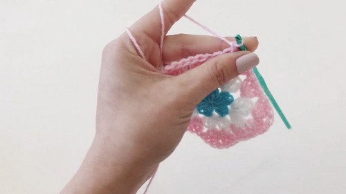 Crochet Granny Pentagon Bunting Pattern 5