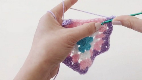 Crochet Granny Pentagon Bunting Pattern 6