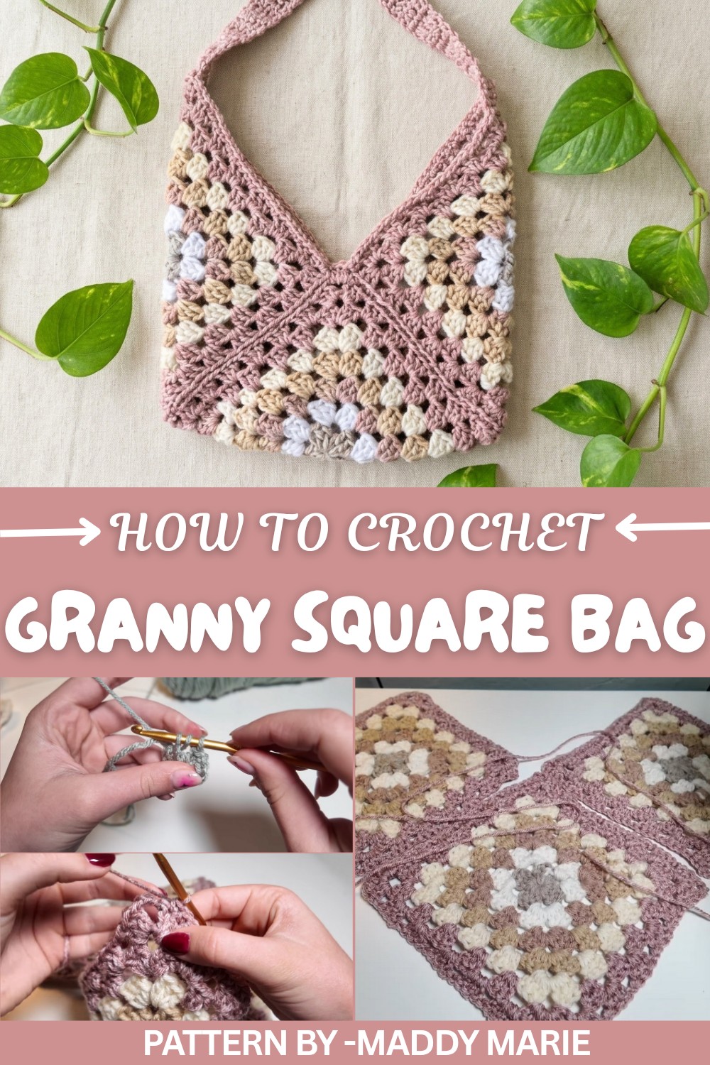 Crochet Granny Square Bag (1)