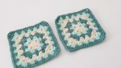 Crochet Granny Square Bonnet Pattern 1