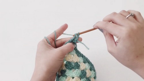 Crochet Granny Square Bonnet Pattern 4