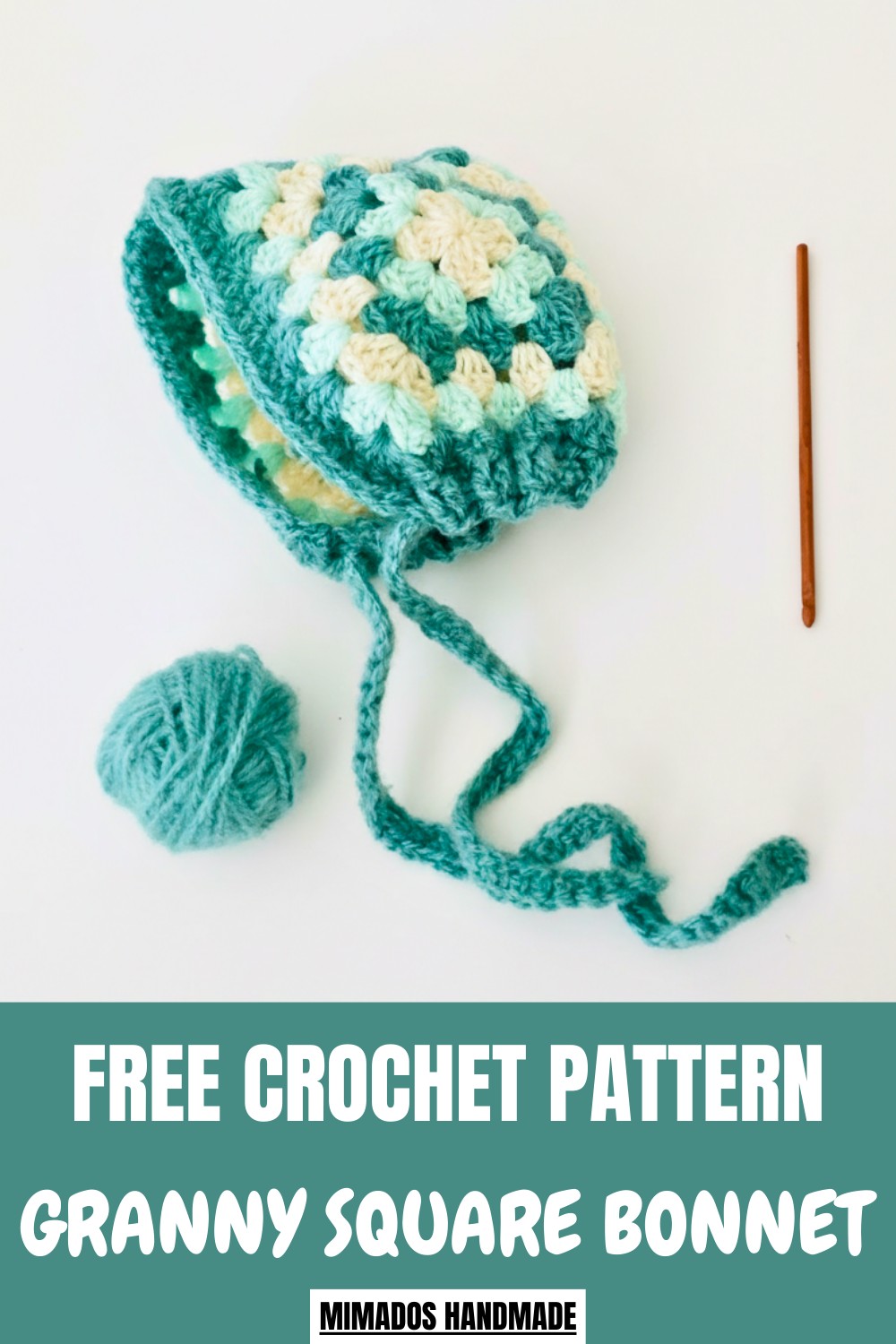 Crochet Granny Square Bonnet Pattern