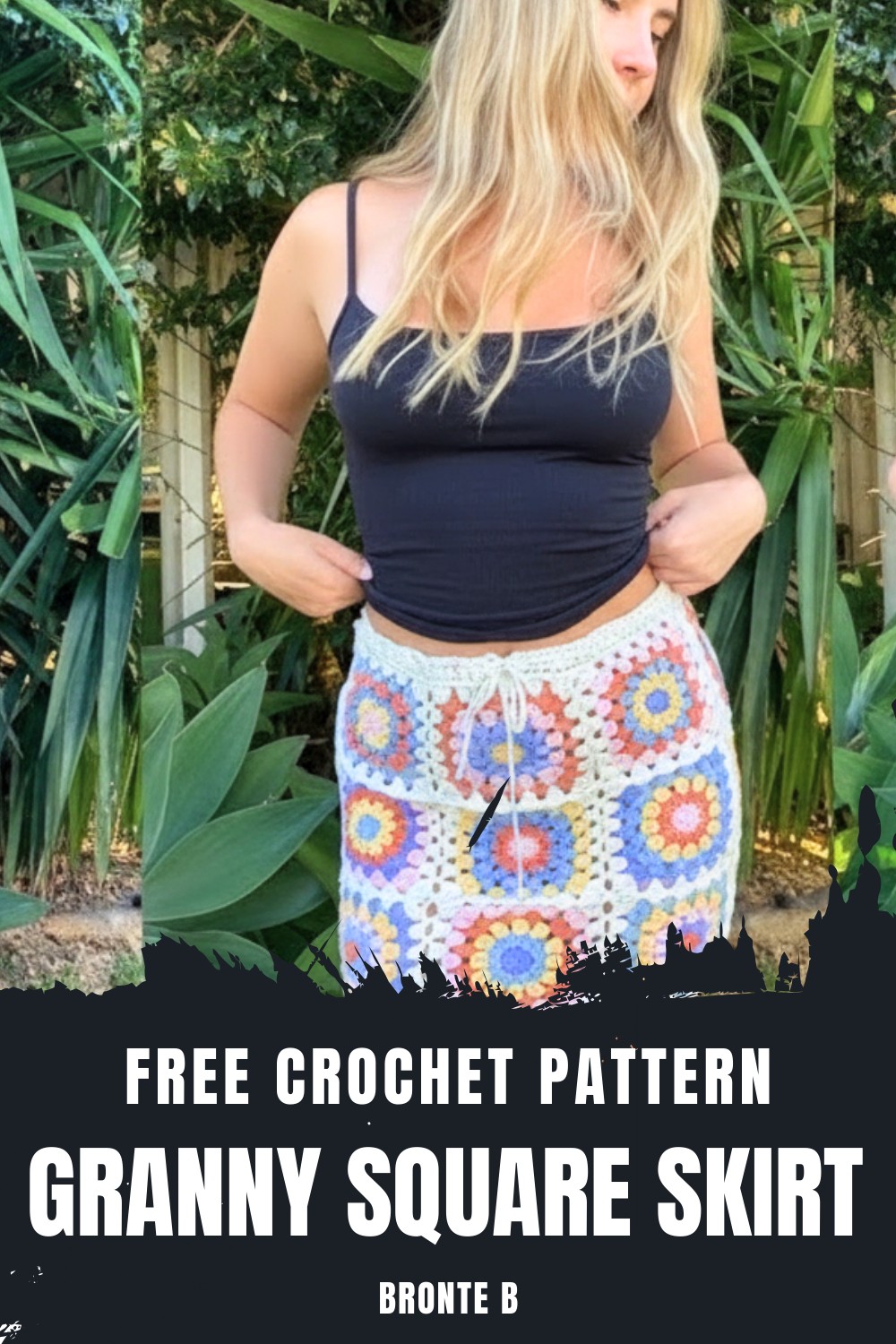 Crochet Granny Square Skirt Tutorial
