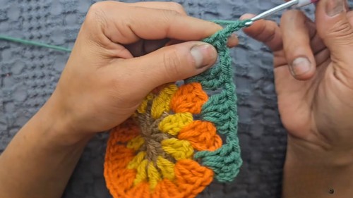 Crochet Granny Square Top Pattern 4