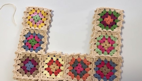 Crochet Granny Square Top Pattern 7