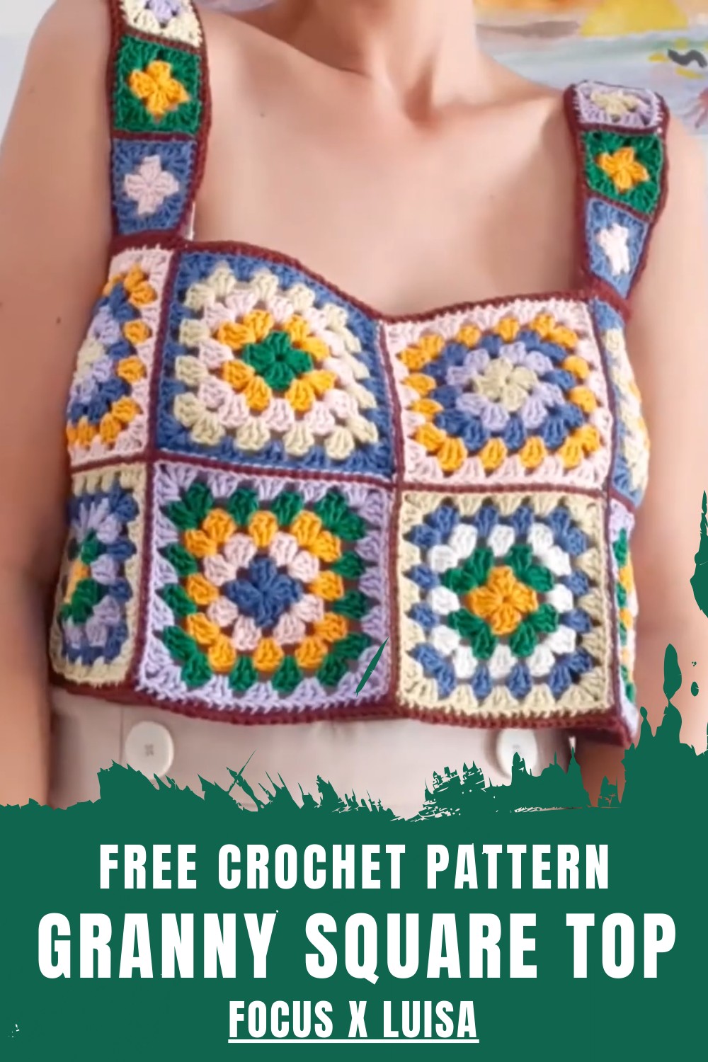 Crochet Granny Square Top