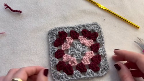 Crochet Granny Square Vest Pattern 6