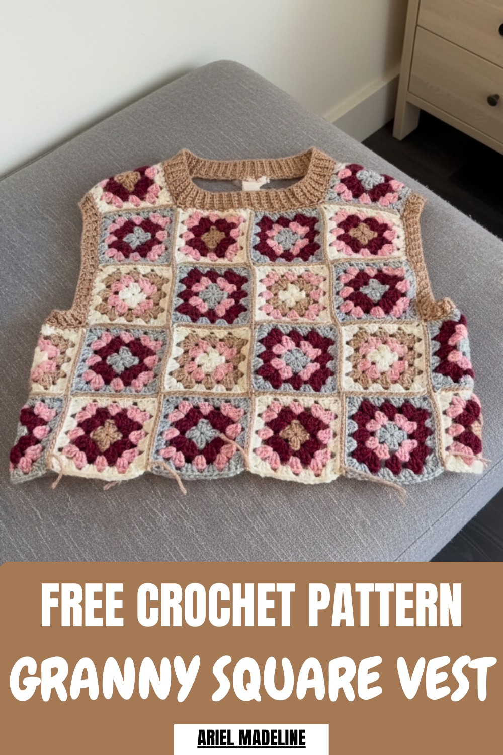 Crochet Granny Square Vest Pattern