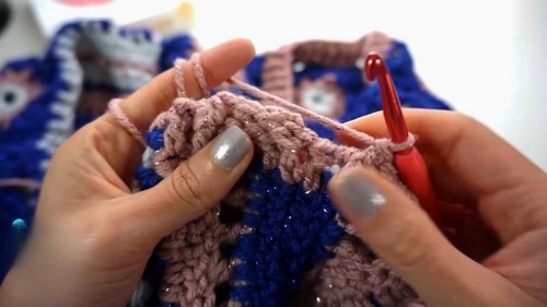 Crochet Granny Squares Cardigan Pattern 7