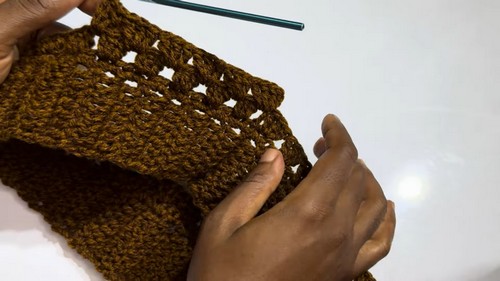 Crochet Granny Stitch Maxi Skirt Pattern 4