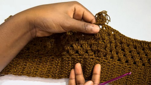 Crochet Granny Stitch Maxi Skirt Pattern 5