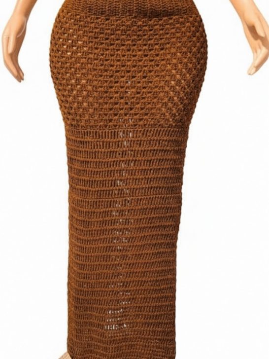 Crochet Granny Stitch Maxi Skirt Pattern 8