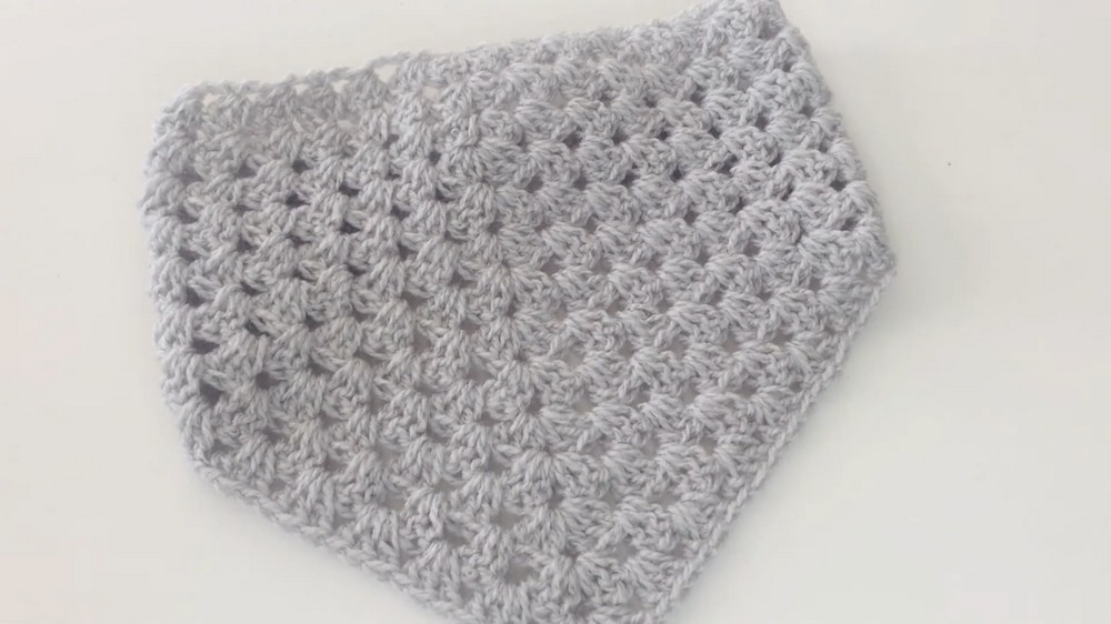 Crochet Granny Style Bandana Pattern 8