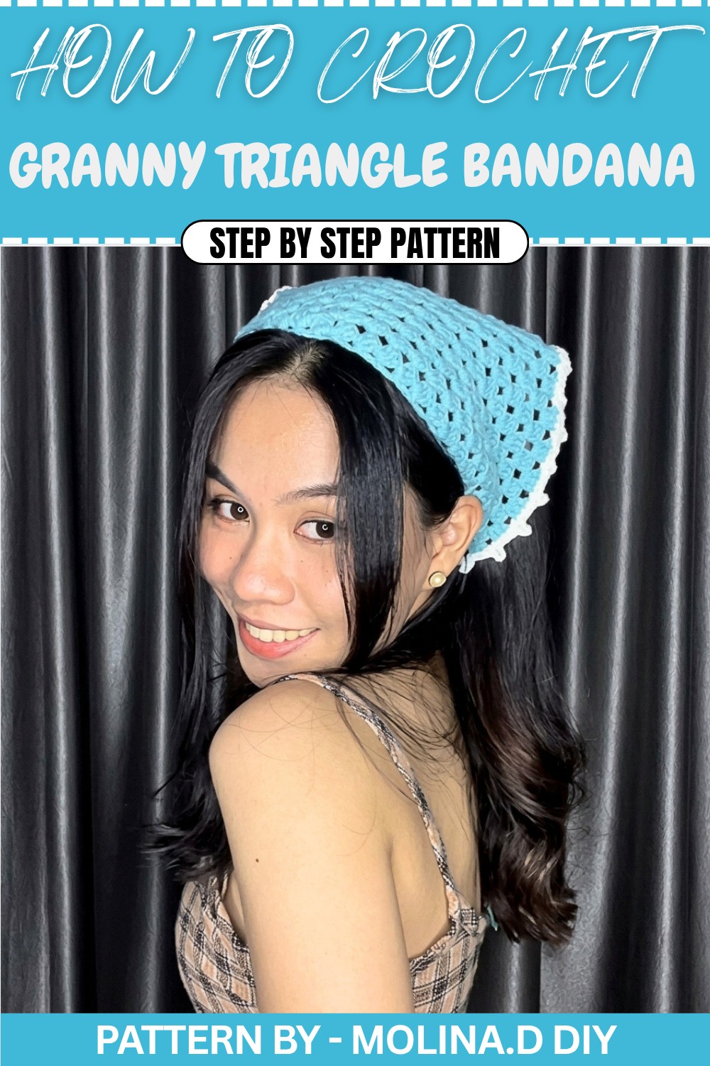 Crochet Granny Triangle Bandana