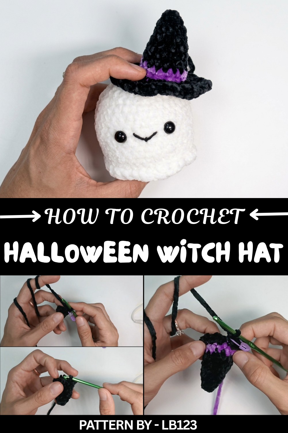 Crochet Halloween Witch Hat