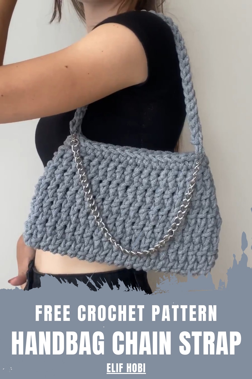 Crochet Handbag Chain Strap