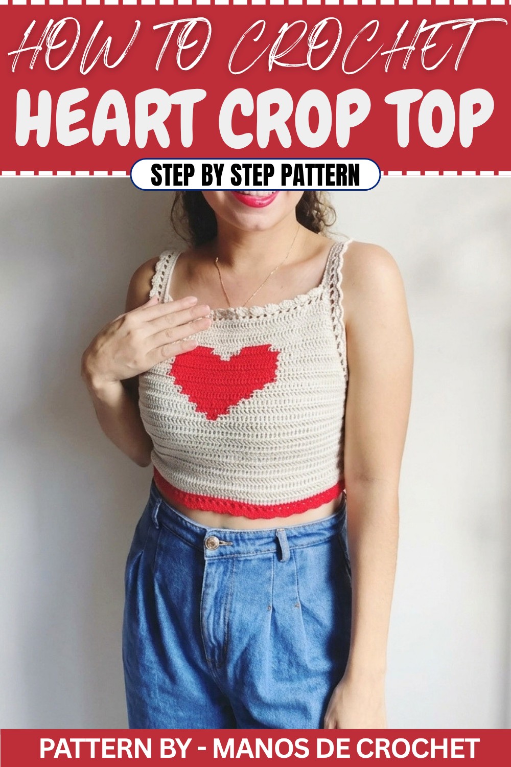 Crochet Heart Crop Top (1)