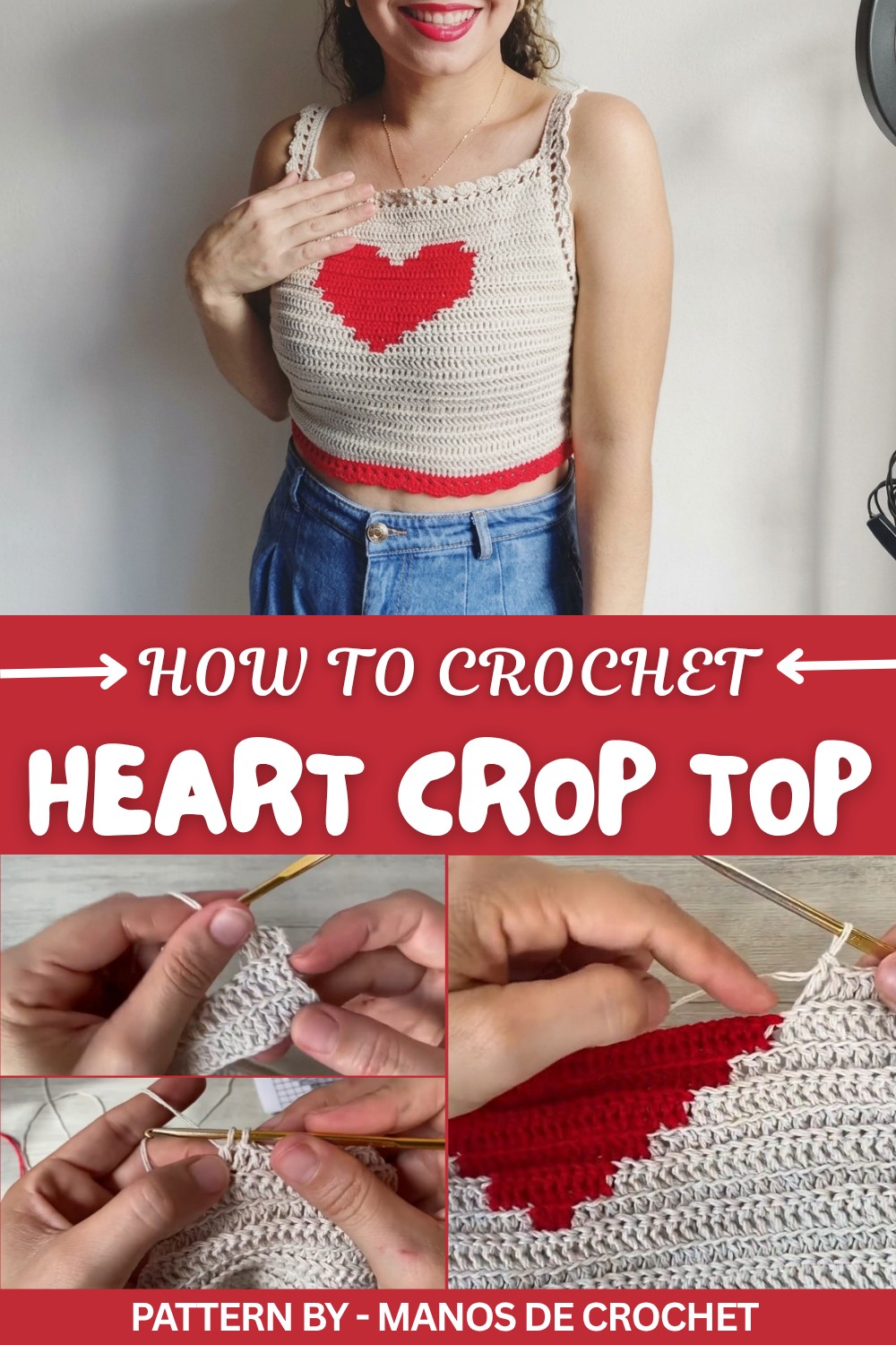Crochet Heart Crop Top (1)