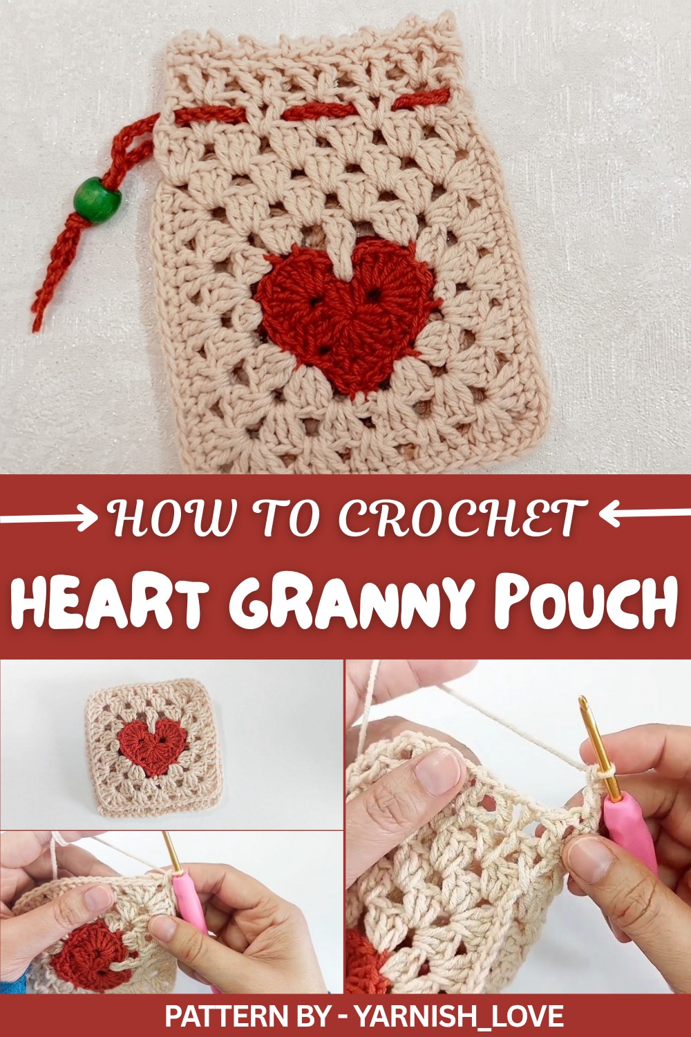 Crochet Heart Granny Pouch (1)