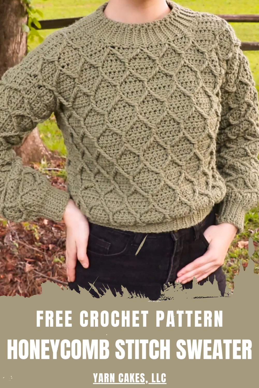 Crochet Honeycomb Stitch Sweater