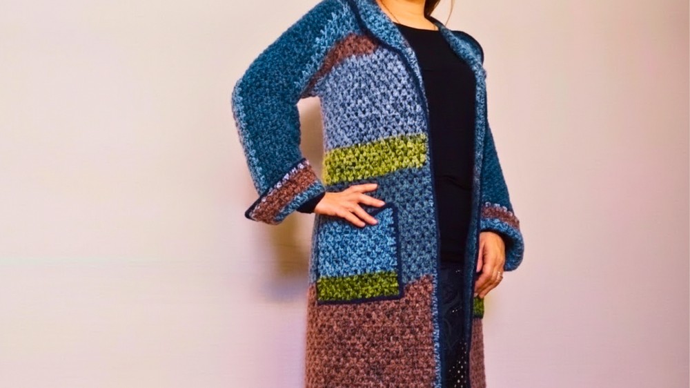 Crochet Long Cardigan Pattern 8