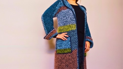 Crochet Long Cardigan Pattern 8