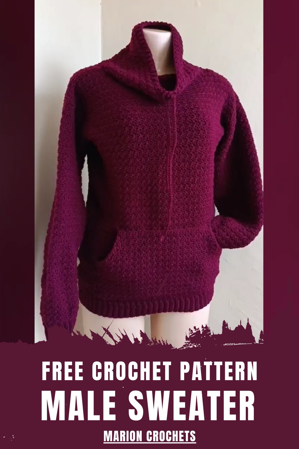 Crochet Male Sweater