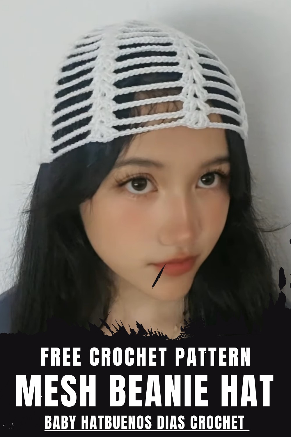 Crochet Mesh Beanie Hat