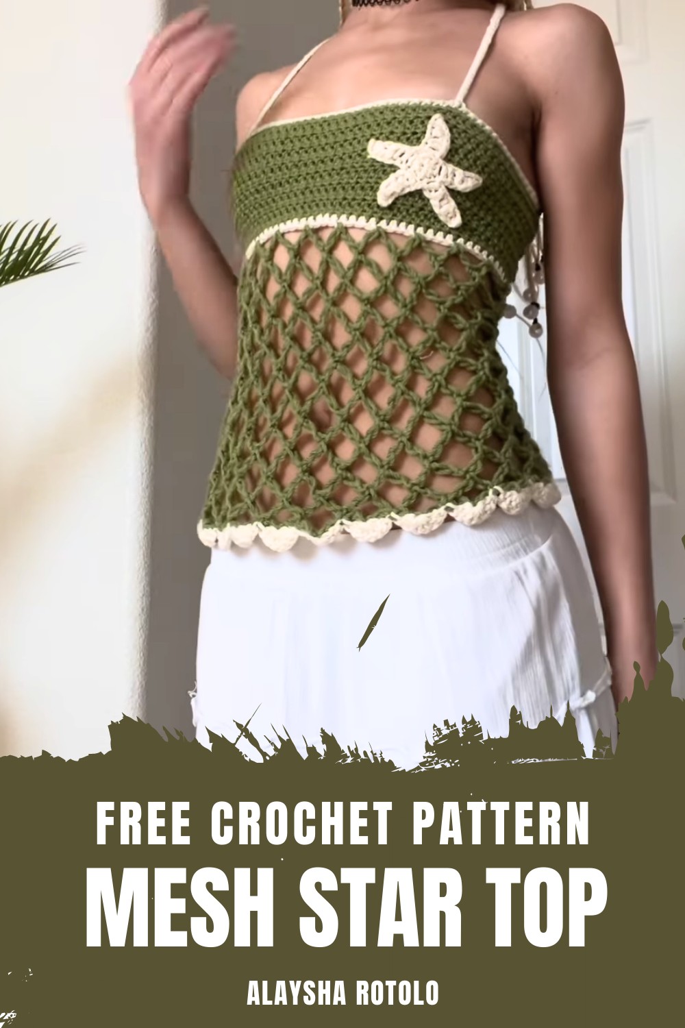 Crochet Mesh Star Top Tutorial