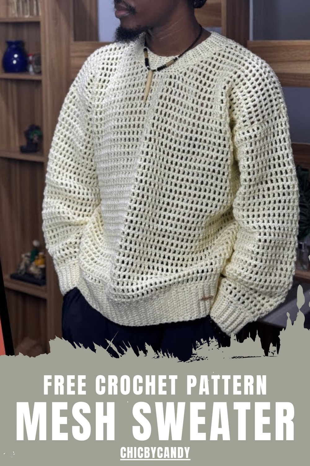 Crochet Mesh Sweater Pattern