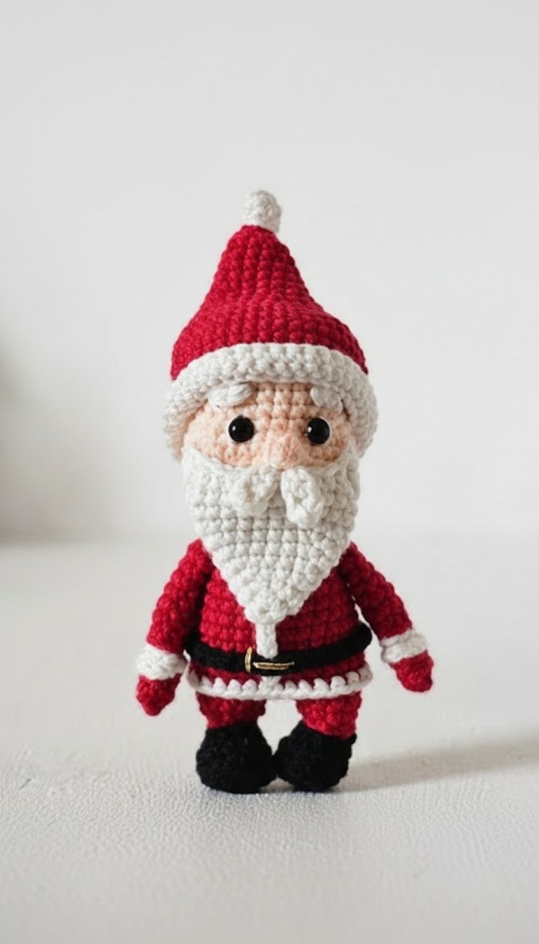 Crochet Mini Santa Doll Pattern 11