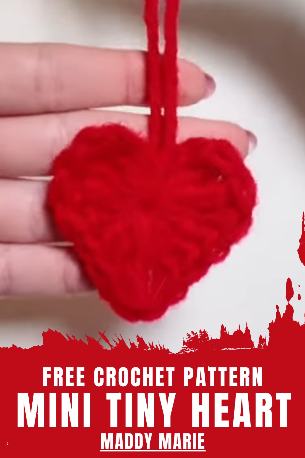 Crochet Mini Tiny Heart