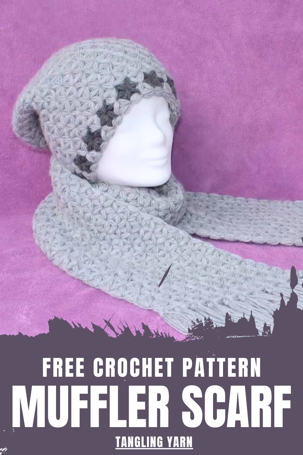Crochet Muffler Scarf Pattern