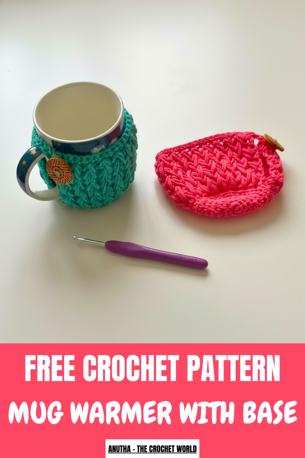 Crochet Mug Warmer With Base Pattern