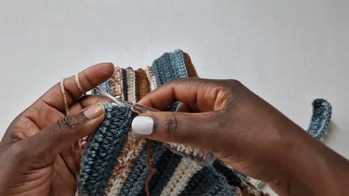 Crochet Open Back Sweater Pattern 5