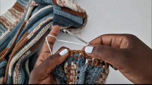 Crochet Open Back Sweater Pattern 7