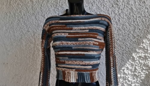 Crochet Open Back Sweater Pattern 9