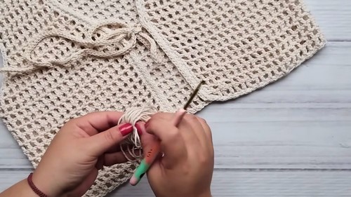 Crochet Openwork Vest Pattern 6