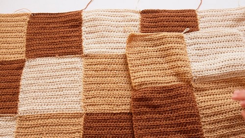 Crochet Patchwork Cardigan Pattern 6