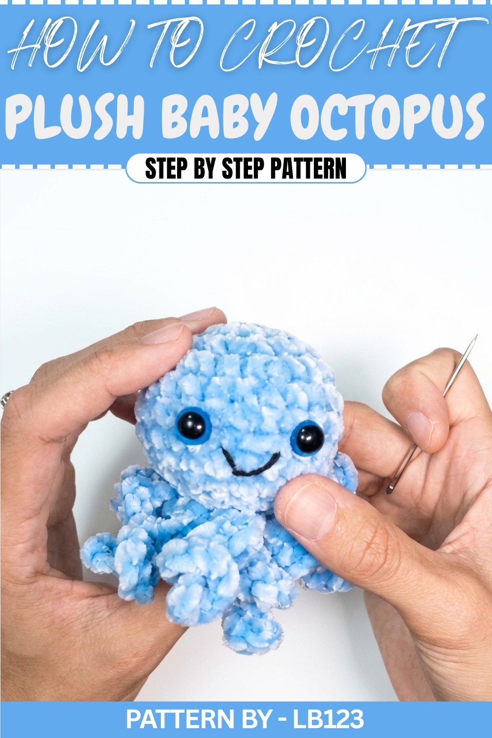 Crochet Plush Baby Octopus (1)
