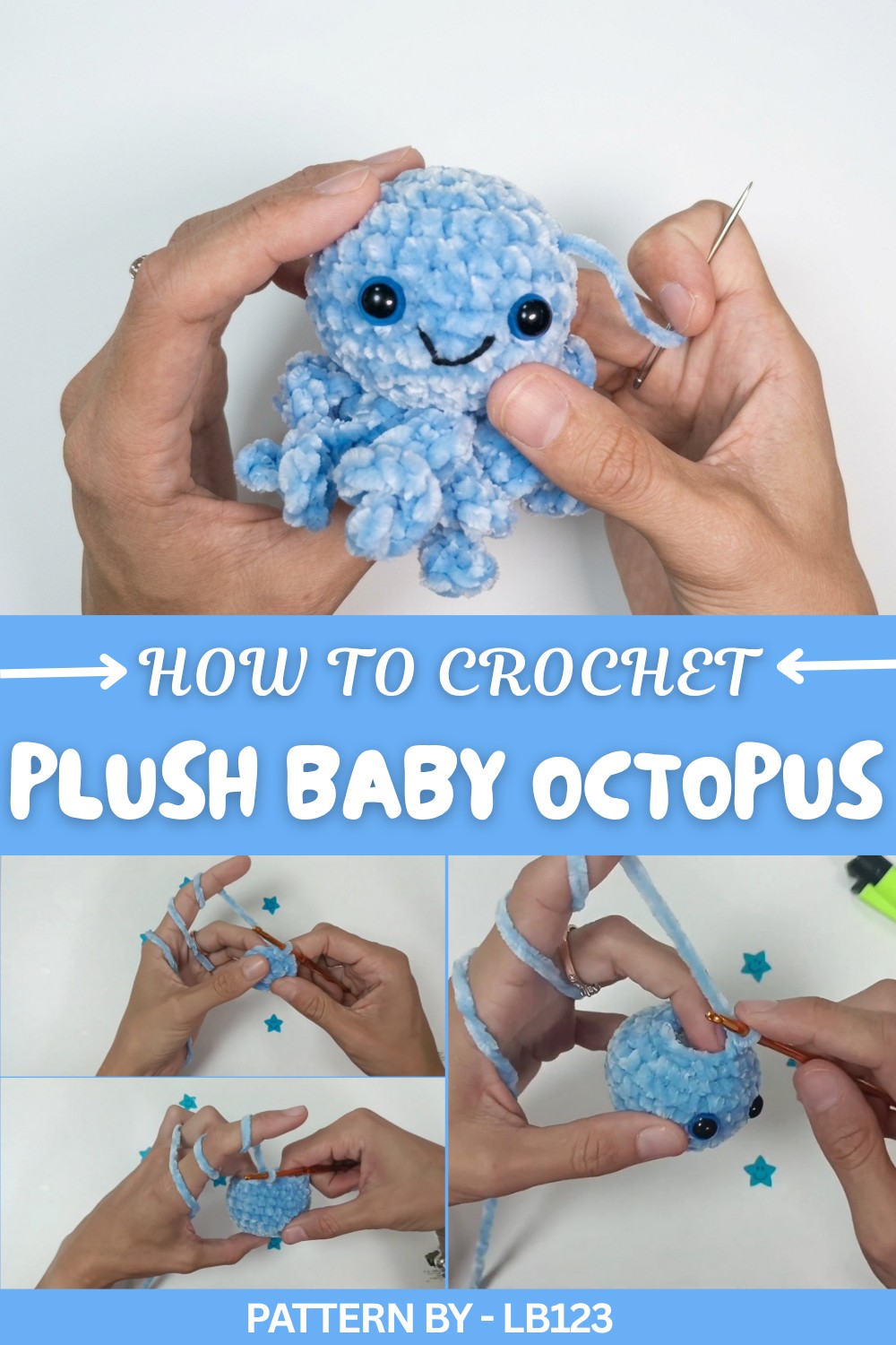 Crochet Plush Baby Octopus