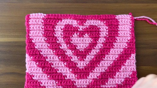 Crochet Powerpuff Heart Bag Pattern 4
