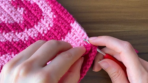 Crochet Powerpuff Heart Bag Pattern 6