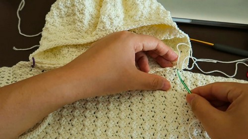 Crochet Puff Sleeve Top Pattern 7