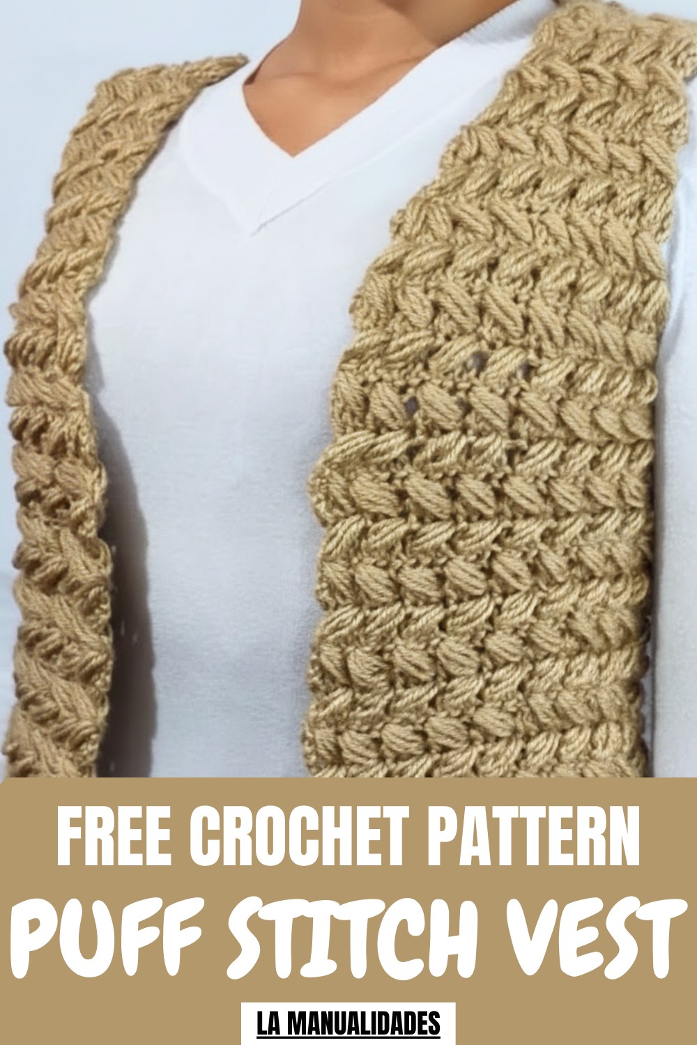 Crochet Puff Stitch Vest Pattern