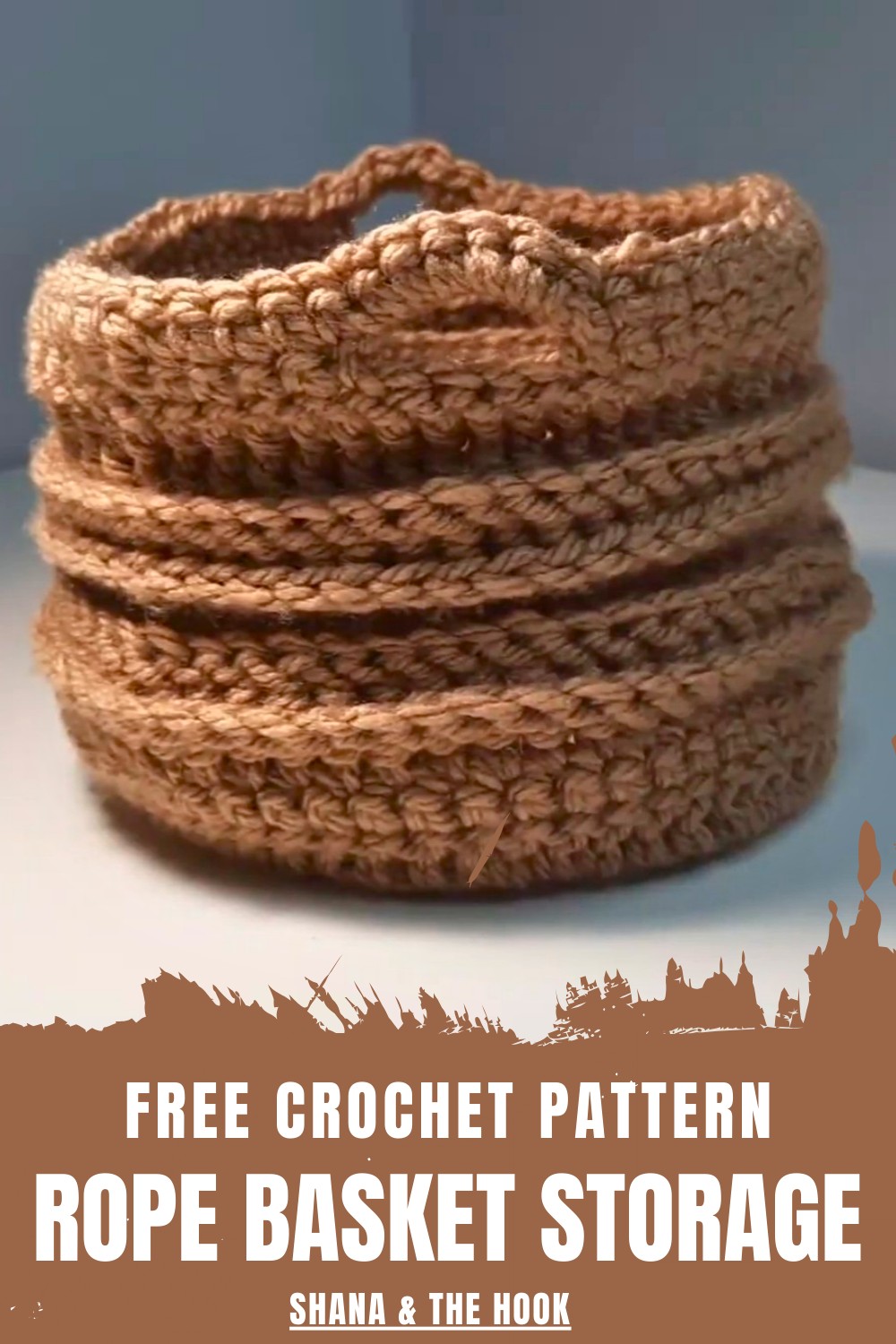 Crochet Rope Basket Storage