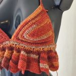 Crochet Ruffled Bralette Pattern 10