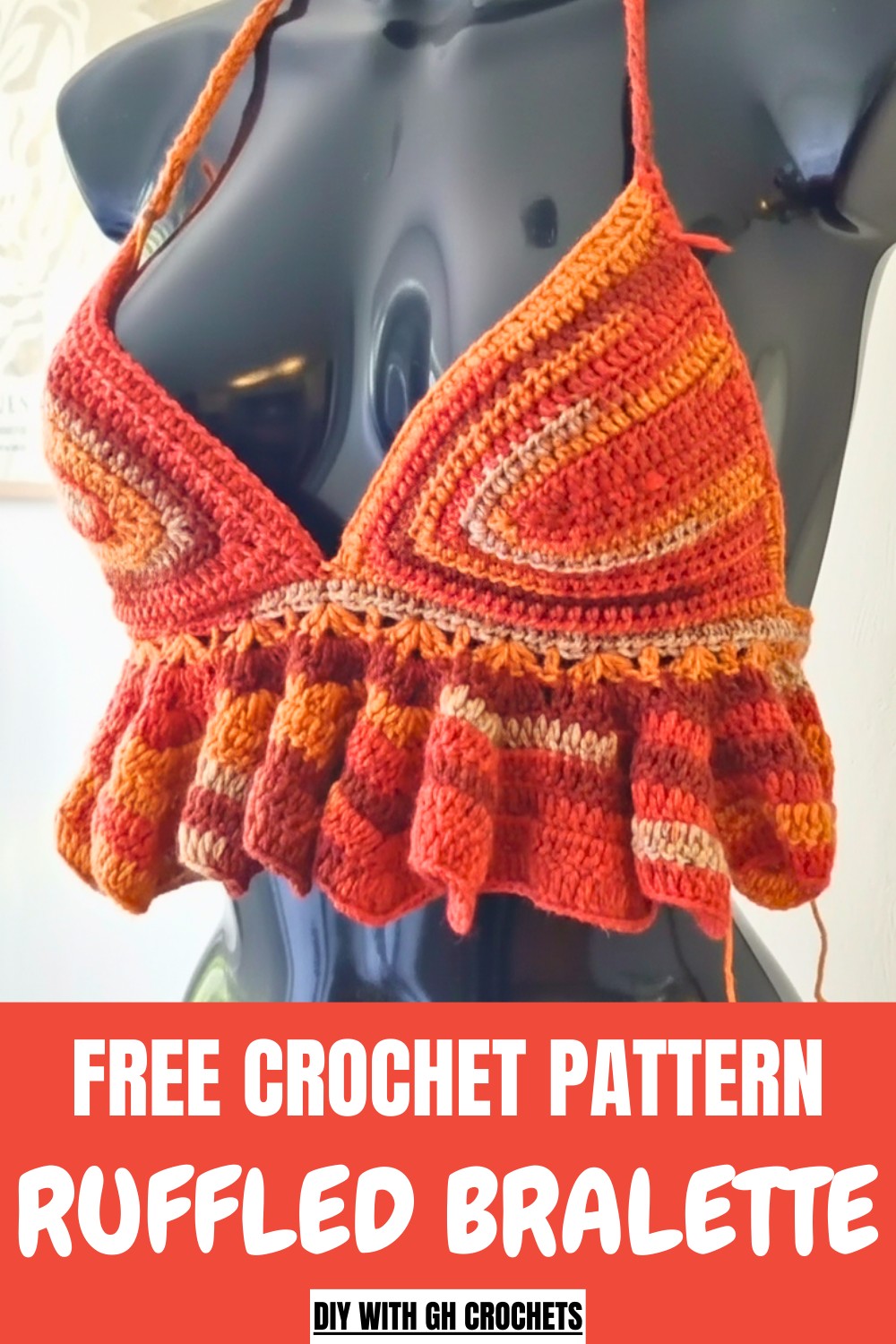 Crochet Ruffled Bralette Pattern