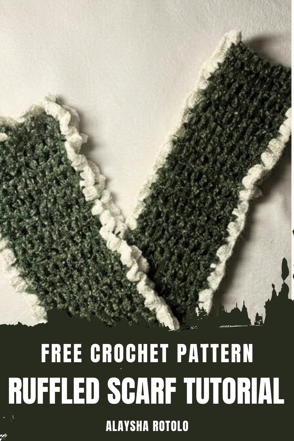 Crochet Ruffled Scarf Tutorial